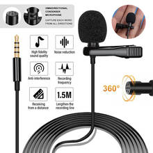 3.5mm clipe na lapela mini microfone de lapela gravação profissional microfone condensador portátil para áudio do telefone móvel pc 2024 - compre barato