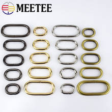 10pcs Meetee Oval Metal O D Ring Bag Strap Webbing Loop Clasp Buckles for Bags Clothing DIY Accessories Leather Craft 2024 - buy cheap