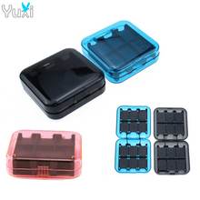 YuXi 24 in 1 Game Card Clear Black Blue Pink Storage Box Game Card Case Cards Holder for Nintend Switch NS NX Game Cards 2024 - buy cheap