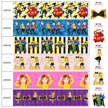 New Wiggles Cartoon Printed Grosgrain/Satin Ribbon  5 Yards 25mm/38mm/50mm/75mmFor Hair Bows DIY Accessories Resin 30Pcs 200938 2024 - buy cheap