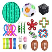 Fidget Sensory Toy Set Stress Relief Toys Autism Anxiety Relief Stress Pop Bubble Fidget Toys For Kids Adults #20 2024 - buy cheap