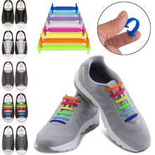 New 16pcs/lot Shoes Accessories Elastic Silicone Shoelaces Elastic Shoelace Creative Lazy Silicone Laces No Tie Rubber Lace 2024 - buy cheap