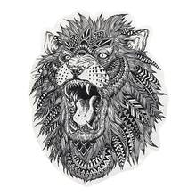 1 Piece 38*47.8cm Tiger Animal Patches Sew-On Printing Patches Jacket denim jacket Clothes Decoration Applique 2024 - buy cheap