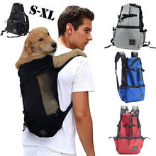 Mochila de proteção para pets, bolsa para carregar cachorros, respirável, de ombro, para gatos pequenos e médios, chihuahua, brincadeira de viagem ao ar livre 2024 - compre barato