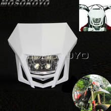 Faro delantero blanco para Motocross Dirt Bike Racing Enduro, luces delanteras todoterreno para Kawasaki KLX 150, Yamaha WR250, Honda CRF 450 2024 - compra barato