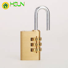 Copper password lock padlock trumpet lock dormitory cabinet brass lock luggage suitcase gym mini locker door lock 2024 - buy cheap