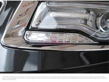 Embellecedores cromados para faros delanteros de coche, accesorios para Panel de luz, cubierta de cejas, para Jeep Grand Cherokee 2014, 2015, 2016, 2017, 2018 2024 - compra barato