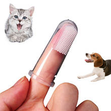 Hot Sales Dog Cat Cleaning Supplies Soft Pet Finger Toothbrush Teddy Dog Brush Addition Bad Breath Teeth Care Dog Accessories 2024 - buy cheap