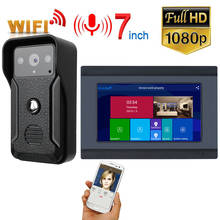 7" Wired Wifi Video Intercom  Door Phone Doorbell Entry System with HD 1080P Wired IR Camera Support Remote APP Intercom Unlock 2024 - buy cheap