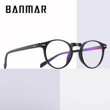 Banmar moda redonda azul luz de bloqueio óculos homem mulher ultra leve tr90 anti azul ray computador óculos masculino uv400 2024 - compre barato