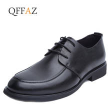 QFFAZ 2019 мужские итальянские ботинки Деловые туфли мужские кожаные вечерние туфли мужские оксфорды мужские туфли 2024 - купить недорого