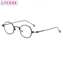 Óculos transparente n5, óculos redondo de vidro transparente para homens e mulheres, armação retrô de metal, óculos para miopia, armação de computador 2024 - compre barato
