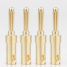 500pcs 24K Gold plated Speaker Cable Banana Plug for audio speaker cable 2024 - buy cheap