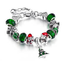 SzelamGreen Christmas Bell Bracelets&Bangle Charm For Women Snowflake Bracelet Jewellery Gift Santa Claus Bracelet SBR190500 2024 - buy cheap