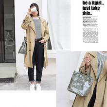 2021 New Korean Shoulder Crossbody Bags for Girls Vintage Kraft Paper Bags Transparen PVC Handbags Ins Casual Fashion Small Bag 2024 - buy cheap