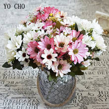 YO CHO Autumn Silk Daisy Artificial Flowers Wedding Daisy Flores Bridal Bouquets Decoration for Table Home Outdoor Fake Flowers 2024 - buy cheap