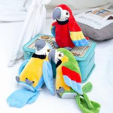Speak Talking Record Cute Parrot Repeats Waving Electric Plush Simulation Parrot Toy Macaw Toy Kid Gift 2024 - buy cheap
