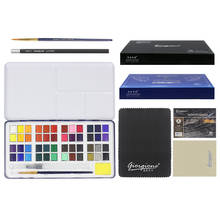 24/48 Colors Solid Water Color Paint Set Metal Iron Box Watercolor Painting Pigment Pocket Set For Drawing Art Supplies 2024 - buy cheap