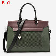 Bolsa de mão feminina luxuosa, bolsa de ombro para laptop, bolsa de mão em couro 2024 - compre barato