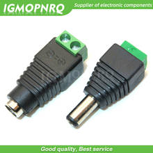 5PCS DC Power plug 5.5 x 2.1MM 5.5*2.5MM  male and female 12V 24V Jack Adapter Connector Plug CCTV 5.5x2.1 2.5 2024 - buy cheap