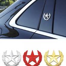 10x pentagrama metal etiqueta do carro logotipo emblema emblema emblema estilo do carro adesivo para carros universais acessórios decorativos da motocicleta 2024 - compre barato