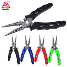 AS Stainless Steel Fishing Pliers Tungsten Carbide Braid Cutters Crimper Hook Remover Saltwater Resistant Fishing Gear 2024 - buy cheap