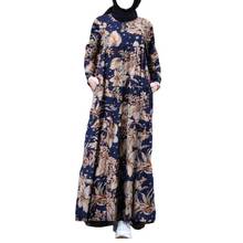 Рамадан ИД мусульманское женское платье абайя Дубай, Турция арабский Мубарак Jalabiya молитва хиджаб платье халат Femme кафтан мусульмане ислам 2024 - купить недорого