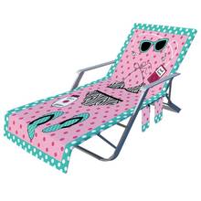 Printed Beach Long Chair Cover Summer Swimming Pool Sunshine Outdoor Activities Fiber Sand Stall Deck Chair Cover 2024 - buy cheap