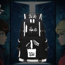 Рюкзак из аниме «Башня богов», «20 пятых БАМа», «Rachel», школьные сумки, светящийся дорожный рюкзак, USB, сумки на плечо для ноутбука 2024 - купить недорого