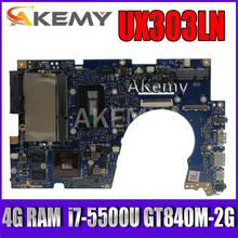 Akemy UX303LN Laptop motherboard For Asus UX303LN UX303LB UX303L UX303 Test original mainboard 4G RAM  i7-5500U GT840M-2G 2024 - buy cheap