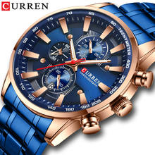 Chronograph Men Watches Curren Fashion Watch Top Luxury Brand Sport Men's Quartz Wristwatch Waterproof Clock Relogio Masculino 2024 - buy cheap
