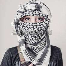 Military Tactical Unisex Arab Shemag Cotton Scarves Hunting Paintball Army Head Scarf Face Mesh Combat Desert Bandanas 2024 - buy cheap