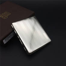 KC6-06 Stainless Steel Die Casting Cigarette Case Ultra Thin 9 Cigarette Boxes with Gift Box Smoking Accessory 2024 - buy cheap