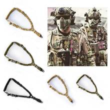 Tático 1 ponto arma sling cinta airsoft bungee rifle sling cinto tiro caça acessórios um ponto arma corda 2024 - compre barato