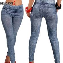 New Fashion Push Up Leggings Women Slim Jeggings Legins Stretch Elastic Pencil Leggings Jeans Denim High Waist Leggings 2024 - buy cheap