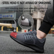 Steel Toe Work Safety Shoes Men Anti-Smashing Construction Shoes Puncture Proof Mesh Sneaker Man Indestructible Ryder Sneakers 2024 - buy cheap