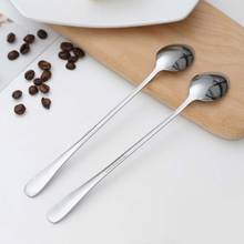 Spoon Long Handle Stainless Steel Teaspoons Creative For Ice Cream Coffee Soup Tea Cocktail  C66 2024 - buy cheap