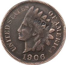 1906 Indian head cents coin copy 2024 - buy cheap