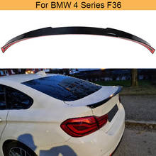 Car Rear Trunk Spoiler Wing For BMW 4 Series F36 Grancoupe 2014 - 2019 Rear Trunk Boot Lid Lip Wing Spoiler FRP Gloss Black 2024 - buy cheap