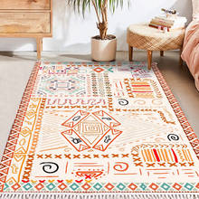 Alfombra geométrica Bohemia para dormitorio, mesita de noche, sofá, cocina, baño, alfombra grande de estilo marroquí, 2020 2024 - compra barato