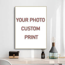 Personalise Gift Custom Print Canvas Picture Your Photo Any Size Print Canvas Poster Customize Decoration Picture for Home Decor 2024 - buy cheap