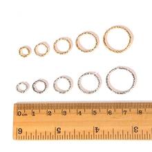 50 unids/lote de anillos individuales de 8, 10, 12, 15 y 20mm, anillos de salto y conectores de anillo dividido para joyería DIY, suministros de joyería 2024 - compra barato