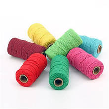 1pc 2mm*100Yards Knitting Thread Cotton rope DIY Sewing Cords Embroidery Decoration Craft Handiwork 20 colors 2024 - buy cheap