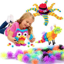 400/800pcs/set Magic Thorn Ball Variety DIY Assembling Building Blocks Toys Squeezed Creative Block Children Handmade Fluffy Toy 2024 - buy cheap