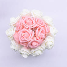30/60pcs 4cm Foam Artificial Flowers 9 Colors Artificial PE Rose Flower Wedding Bride Bouquet DIY Home Fake Rose Flower Decorate 2024 - buy cheap