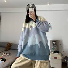 Punk women sweater winter new Korean Oversize loose top O-neck sweater Streetwear Harajuku Preppy style women knitted sweater 2024 - buy cheap