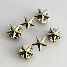 Tomwang2012. Ww2 par de oficial dos eua 3 estrela mini tenente general rank emblemas pino de prata 2024 - compre barato