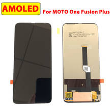 Tela lcd de reposição para motorola, display para moto one fusion plus com sensor tátil, digitalizador e montagem para moto one fusion + de 6.5 polegadas 2024 - compre barato