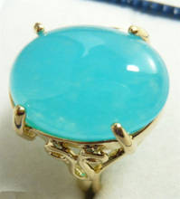 Hot sell Noble- Beautiful Blue * Natural stone Ring size 7 8 9 2024 - buy cheap