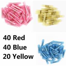 100PCS AWG22-10 Heat Shrink Butt Connectors Electrical Wire Splice Cable Waterproof Crimp Terminals Assortment Kit 2024 - buy cheap